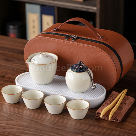 客製化汝窯旅行茶具套裝禮品