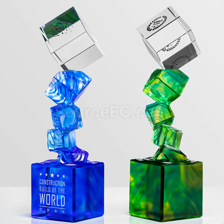 客製化琉璃水晶獎座禮品