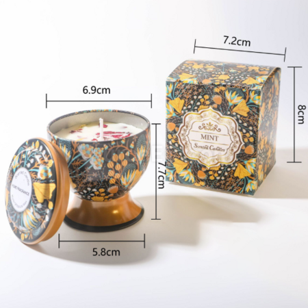 客製化高腳杯乾花香薰蠟燭（可做禮盒）禮品