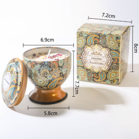 客製化高腳杯乾花香薰蠟燭（可做禮盒）禮品