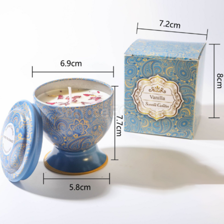 客製化高腳杯乾花香薰蠟燭（可做禮盒）禮品