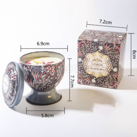 客製化高腳杯乾花香薰蠟燭（可做禮盒）禮品