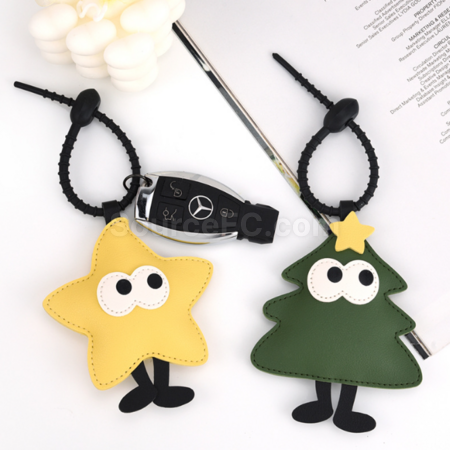 客製化PU聖誕鑰匙扣掛件禮品