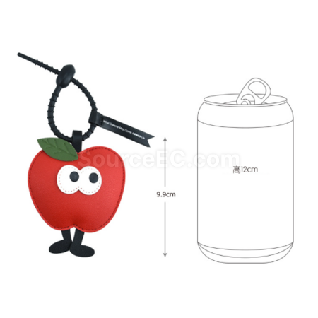 客製化PU聖誕鑰匙扣掛件禮品