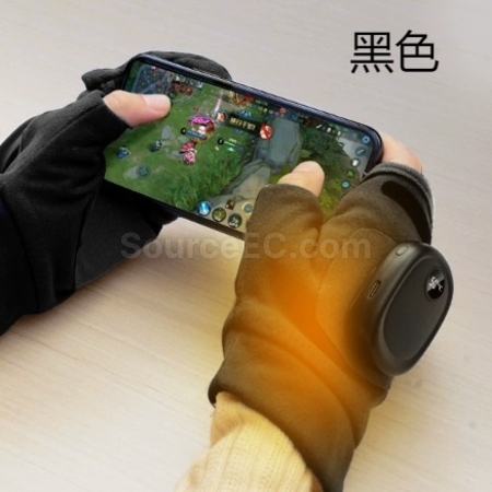 客製化石墨烯發熱便攜式冬季暖手寶寶手套（一對裝）禮品