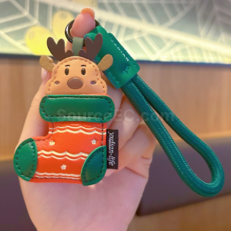 客製化聖誕鑰匙扣掛件禮品
