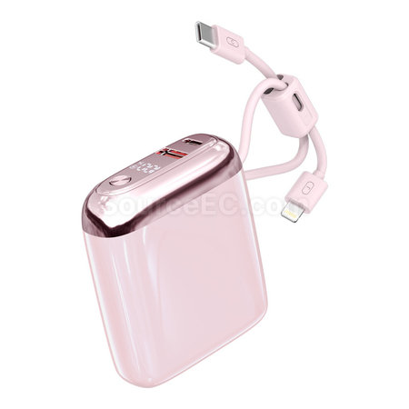 客製化3C認證自帶線移動電源禮品