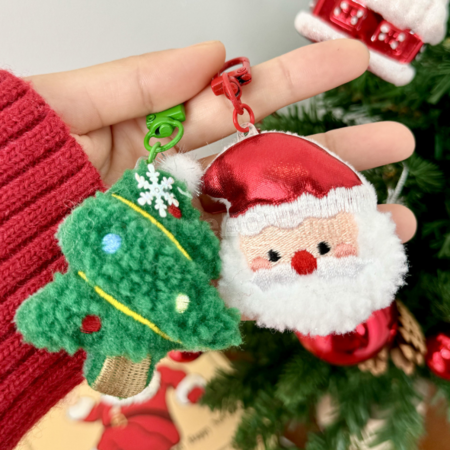 客製化聖誕毛絨胸針/掛件禮品