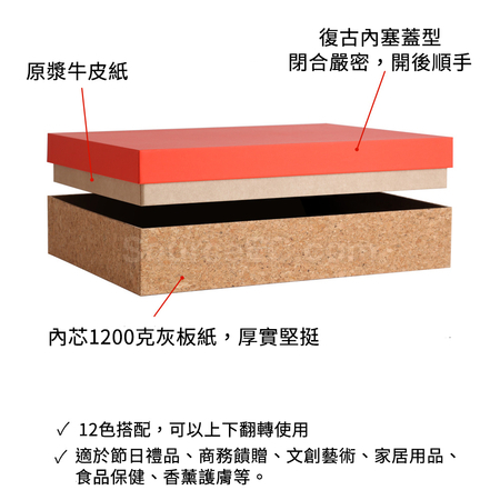 客製化環保軟木天地蓋禮盒禮品