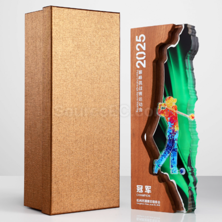 客製化高爾夫亞克力獎座禮品