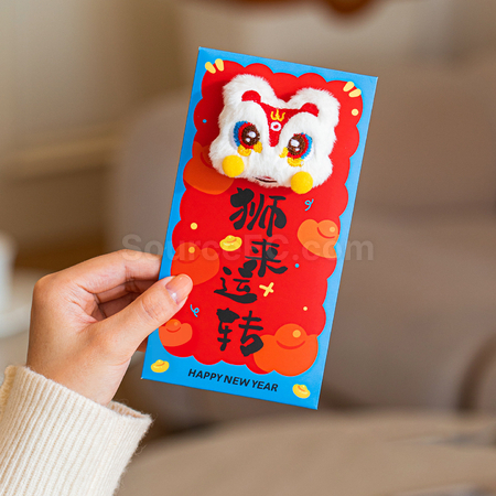 客製化立體刺繡毛絨紅包袋禮品