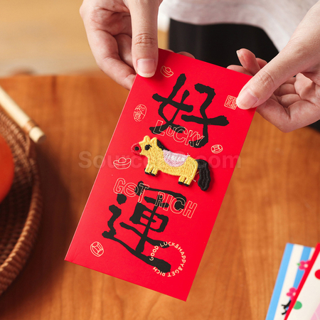 客製化馬年刺繡紅包袋禮品