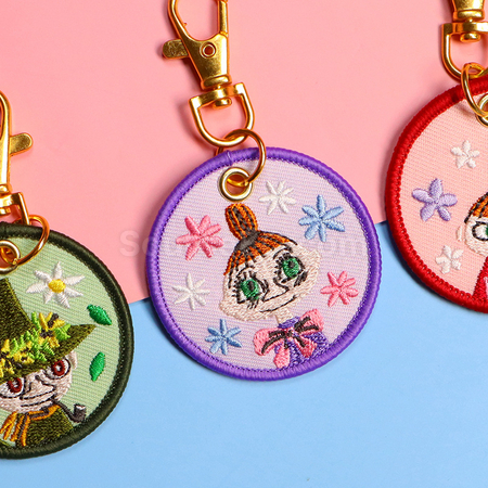 客製化刺繡掛件繡花鑰匙扣禮品