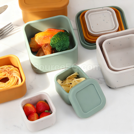 客製化加厚可微波加熱矽膠飯盒禮品