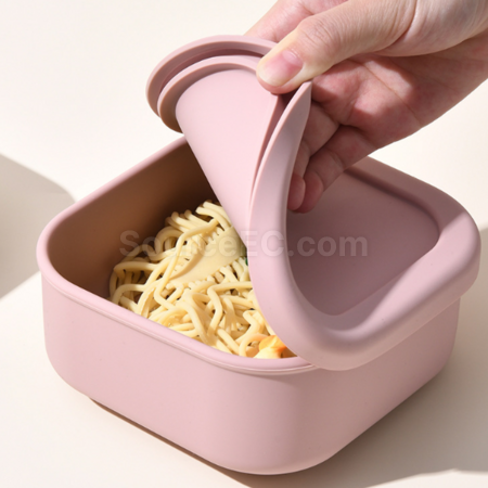 客製化加厚可微波加熱矽膠飯盒禮品
