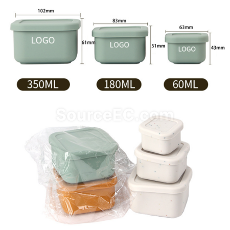 客製化加厚可微波加熱矽膠飯盒禮品