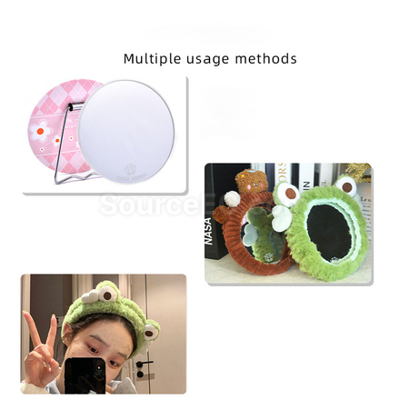 客製化毛絨台式化妝鏡禮品