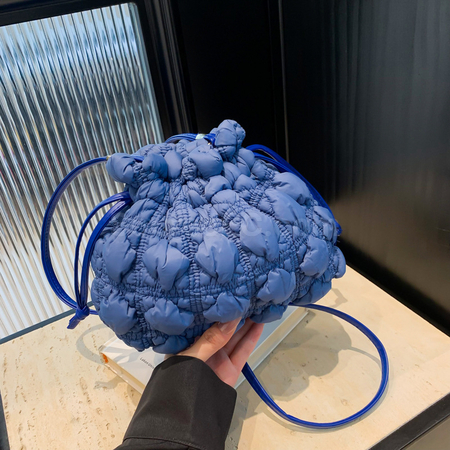 客製化菱格抽繩束口雲朵包禮品