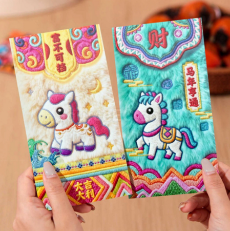 客製化5d絨毛紅包袋禮品
