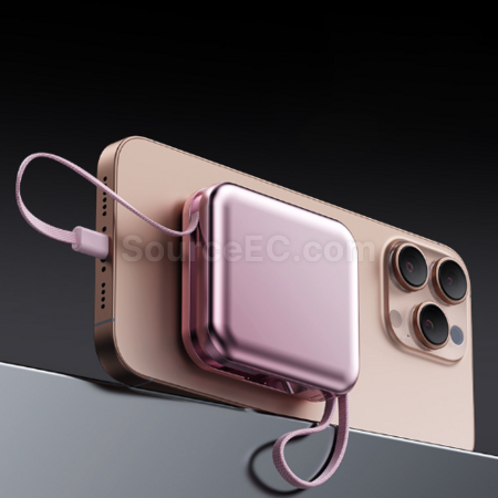 客製化3c自帶線快充行動電源禮品