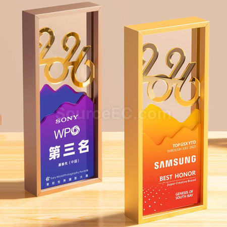 客製化2026水晶獎座禮品