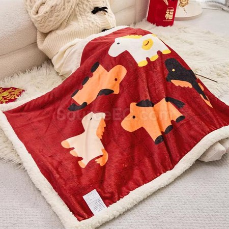 客製化馬年毛毯禮品