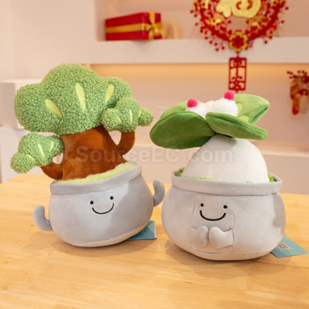 客製化植物盆栽玩偶禮品