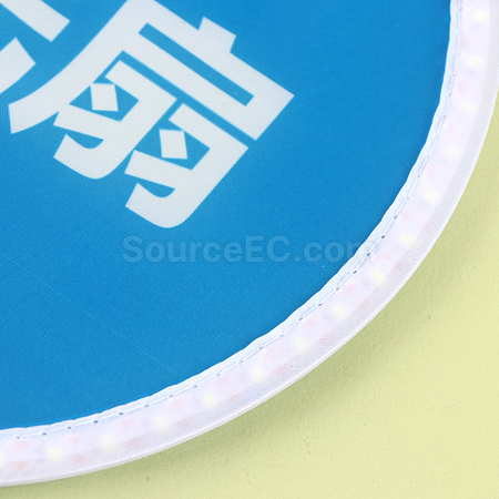 客製化發光折疊廣告扇子禮品