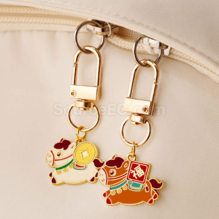 客製化馬年小馬鑰匙扣掛件禮品