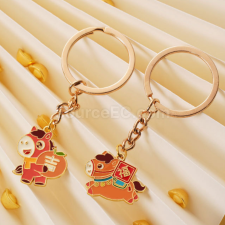 客製化馬年小馬鑰匙扣掛件禮品