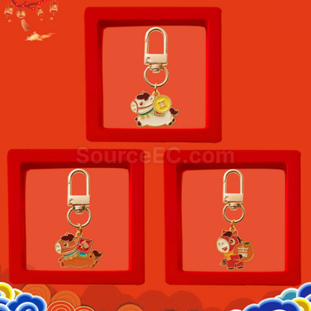 客製化馬年小馬鑰匙扣掛件禮品