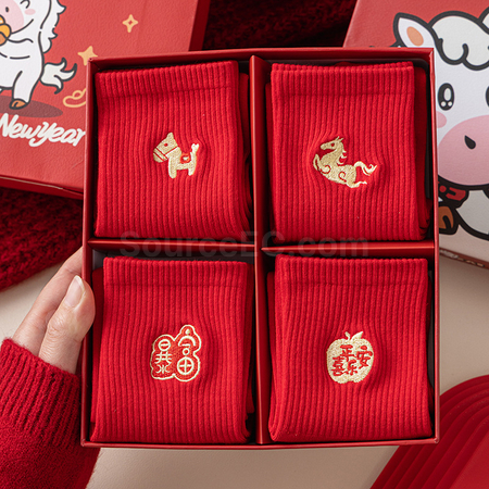 客製化馬年中筒襪禮品