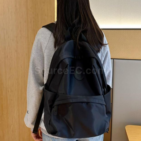 客製化通勤電腦牛津大容量防水休閒雙肩包禮品