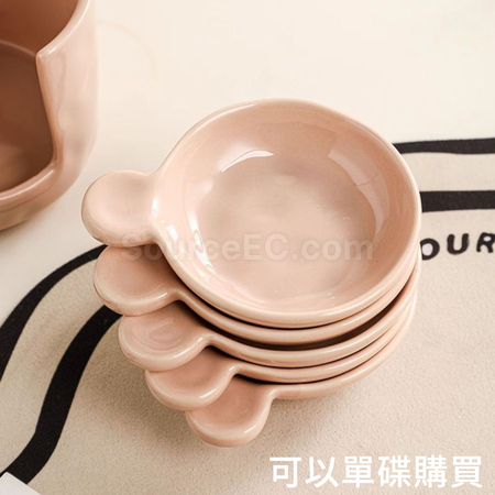 客製化帶手柄陶瓷火鍋調料碟禮品