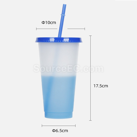 客製化感溫變色吸管杯禮品