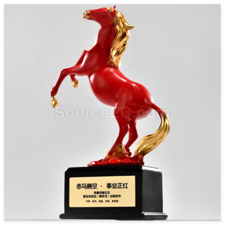 客製化創意馬造型獎杯禮品