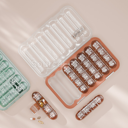 客製化21/28格分隔藥盒禮品