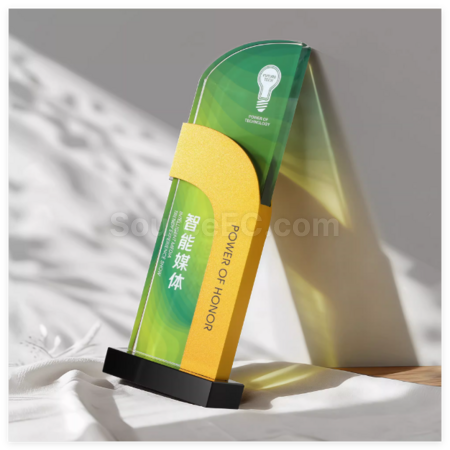 客製化創意金屬水晶獎座禮品