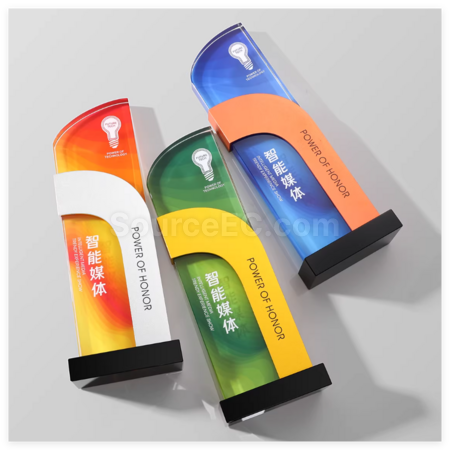 客製化創意金屬水晶獎座禮品