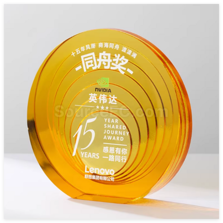 客製化琉璃水晶紀念盤禮品