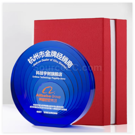客製化琉璃水晶紀念盤禮品