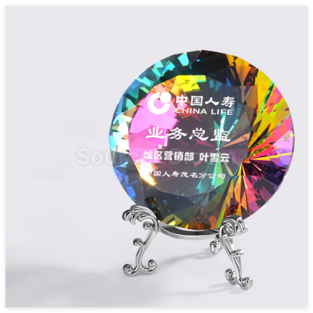 客製化創意鑽石水晶獎座禮品