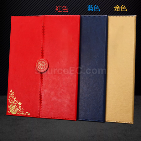 客製化PU三折疊磁吸A4證書禮品