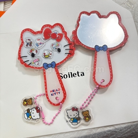 客製化搖搖樂手持鏡子DIY禮品