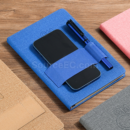 客製化布紋皮面記事本禮品
