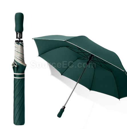 客製化雙人抗風雨傘純色折疊高爾夫傘禮品
