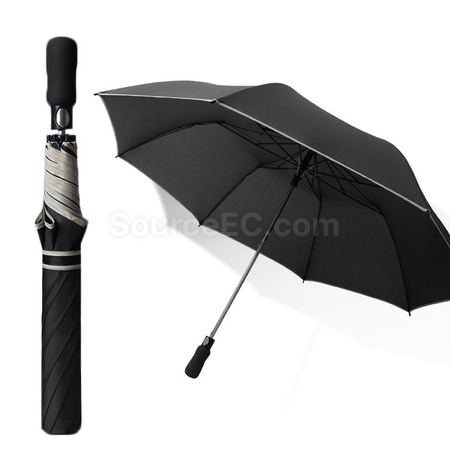 客製化雙人抗風雨傘純色折疊高爾夫傘禮品