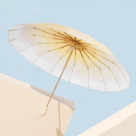 客製化冰絲抗UV晴雨傘禮品