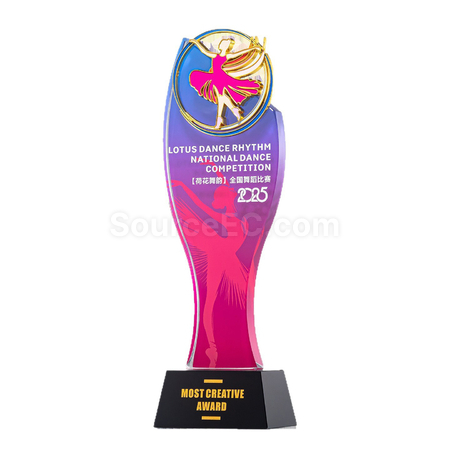 客製化音符水晶獎禮品