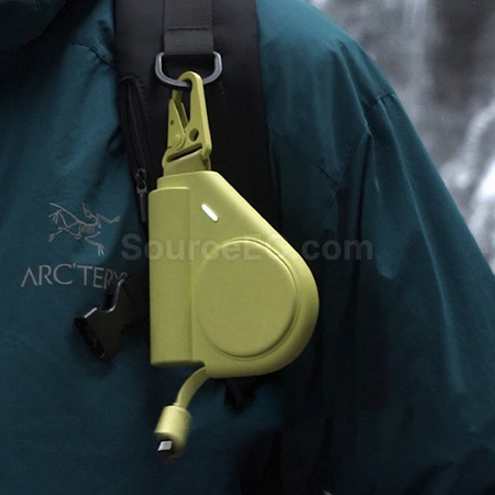 客製化自帶伸縮線行動電源禮品